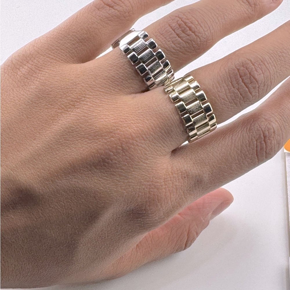 Custom made men’s Rolex style band, ring for men 10k Gold vermeil 925 Best Gift